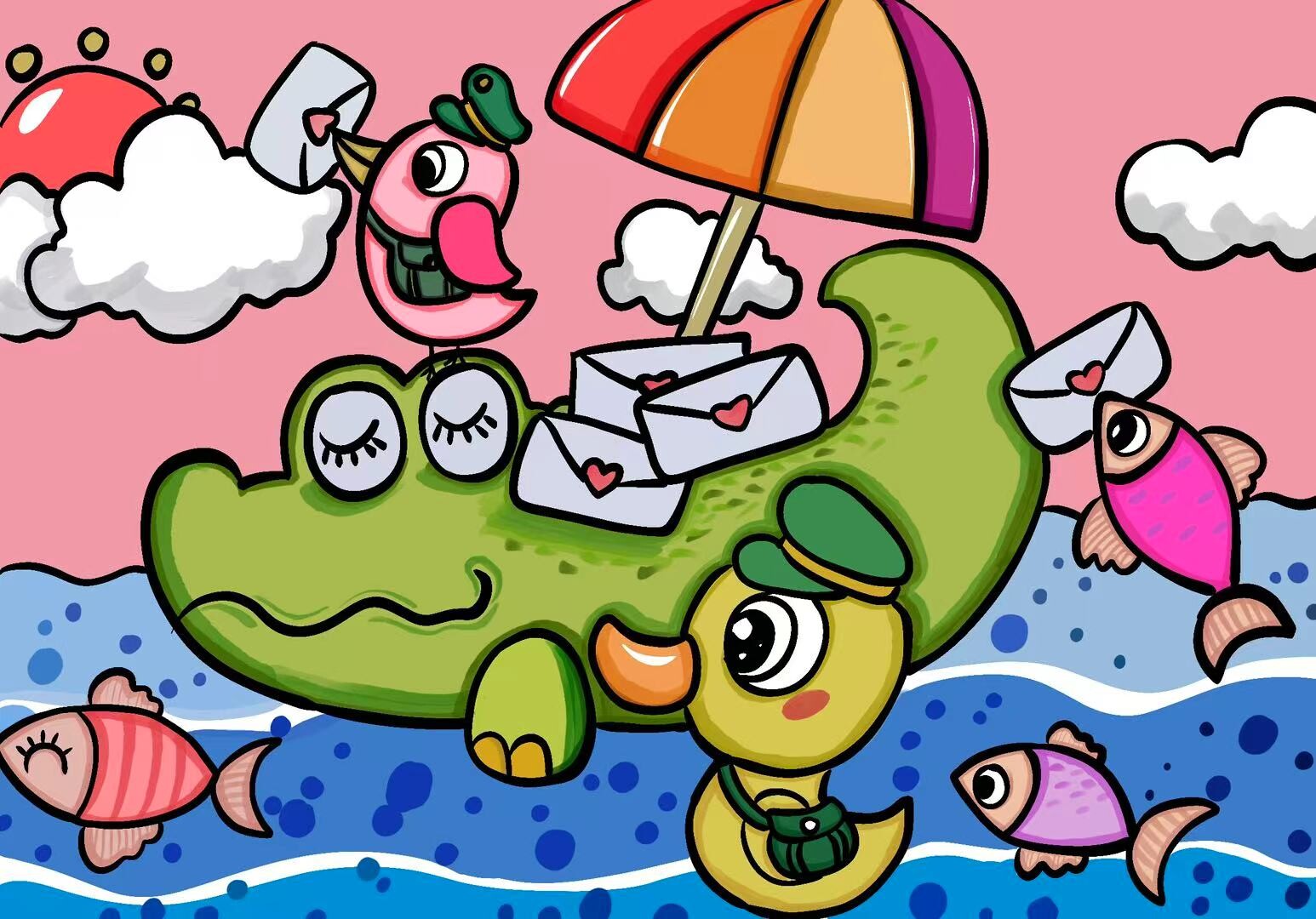 Children’s Art Teaching Samples | Procreate Demo Illustrations for Kids’ Art Classes — artwork 4