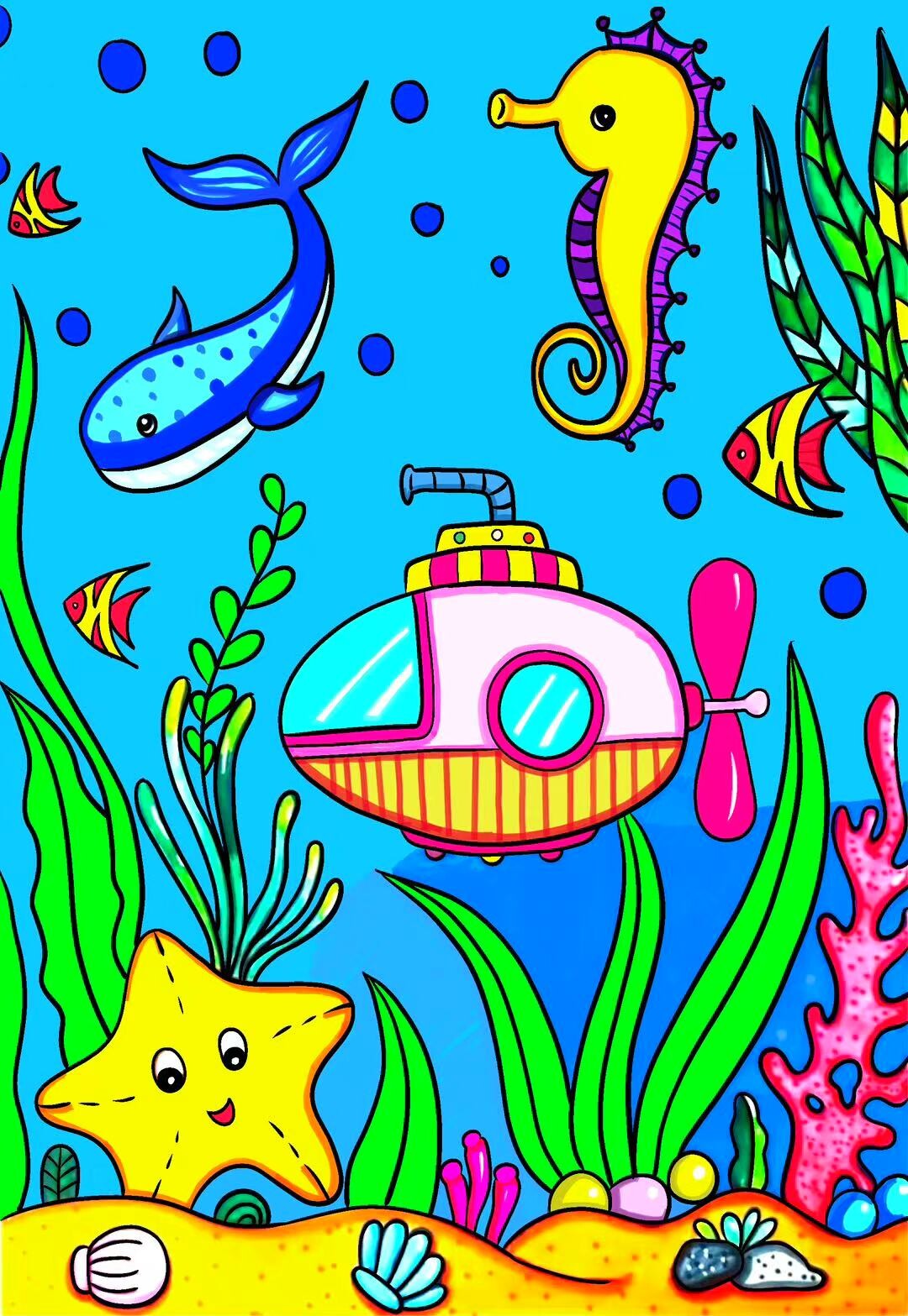 Children’s Art Teaching Samples | Procreate Demo Illustrations for Kids’ Art Classes — artwork 13