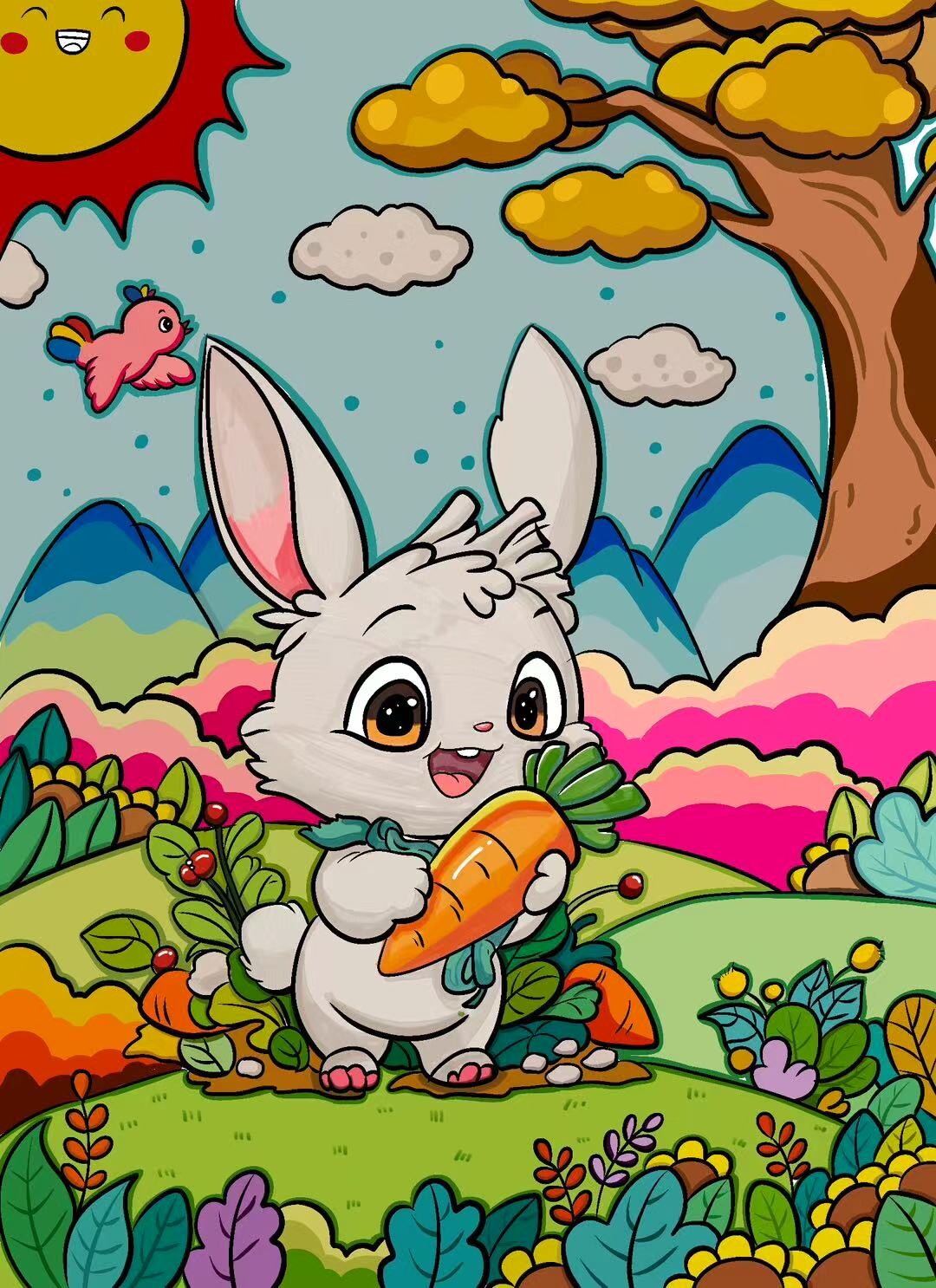 Children’s Art Teaching Samples | Procreate Demo Illustrations for Kids’ Art Classes — artwork 17