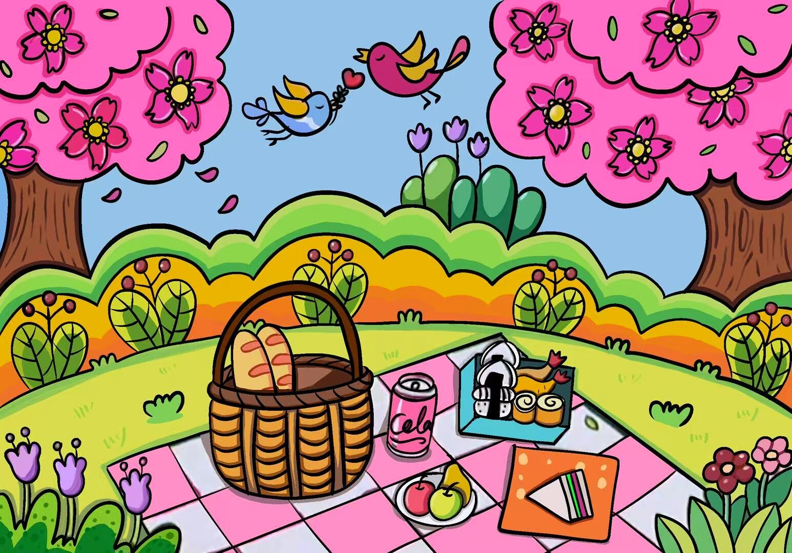 Children’s Art Teaching Samples | Procreate Demo Illustrations for Kids’ Art Classes — artwork 10