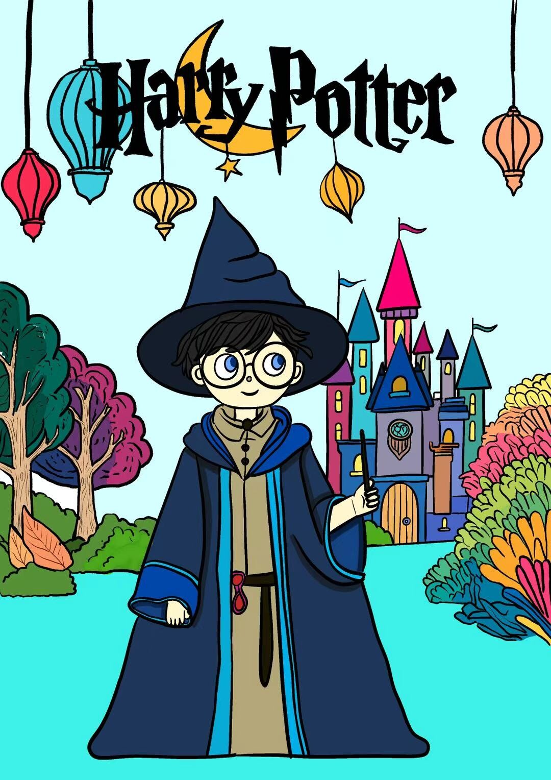 Children’s Art Teaching Samples | Procreate Demo Illustrations for Kids’ Art Classes — artwork 29