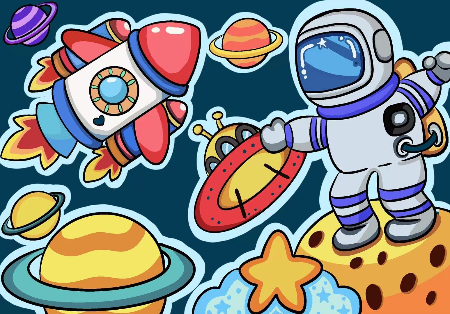 Children’s Art Teaching Samples | Procreate Demo Illustrations for Kids’ Art Classes — artwork 33