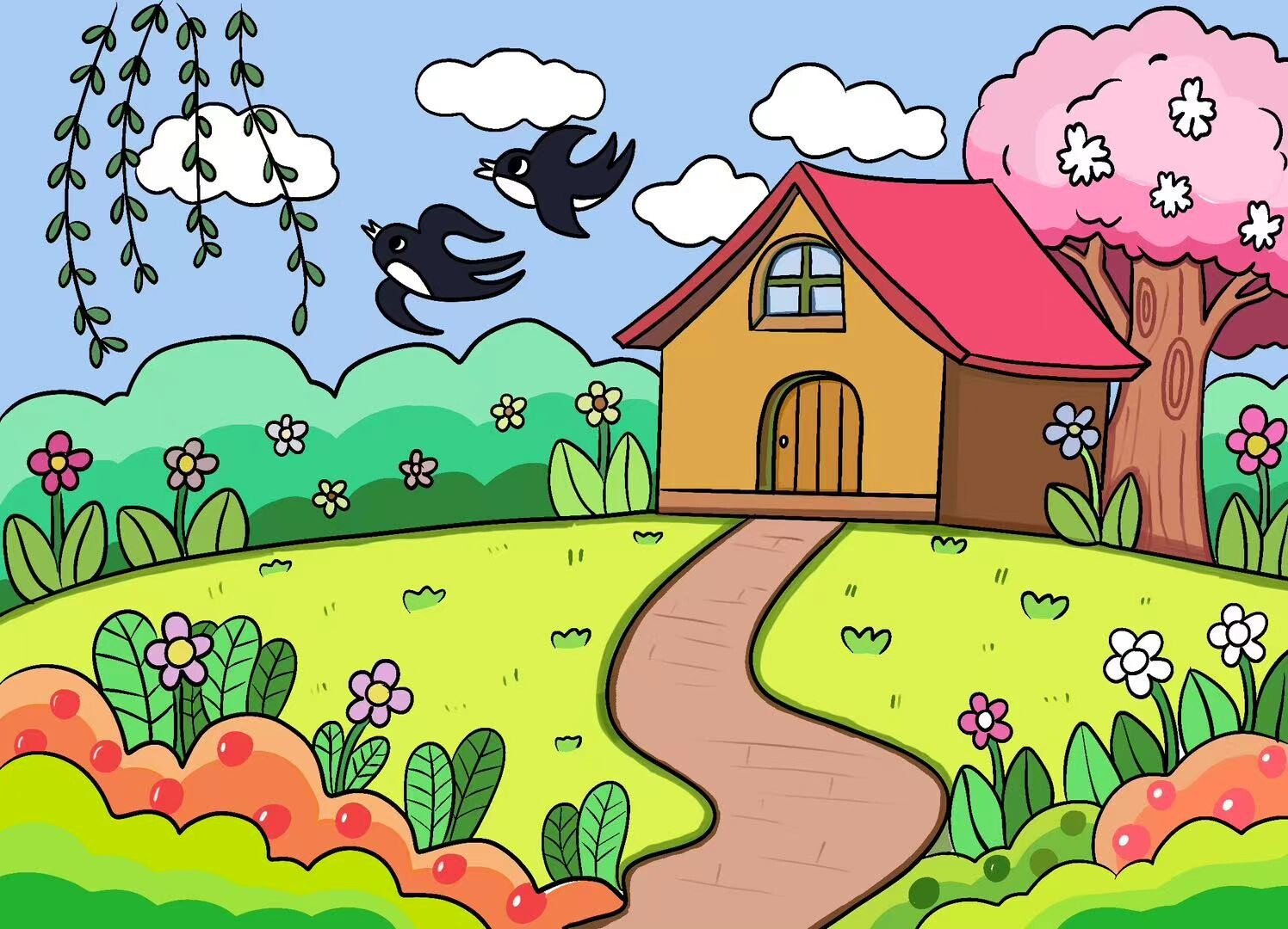 Children’s Art Teaching Samples | Procreate Demo Illustrations for Kids’ Art Classes — artwork 8