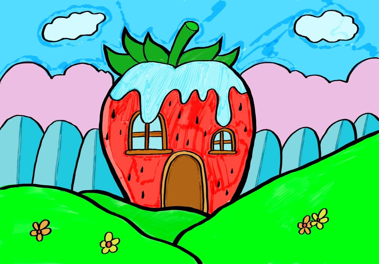 Children’s Art Teaching Samples | Procreate Demo Illustrations for Kids’ Art Classes — artwork 18