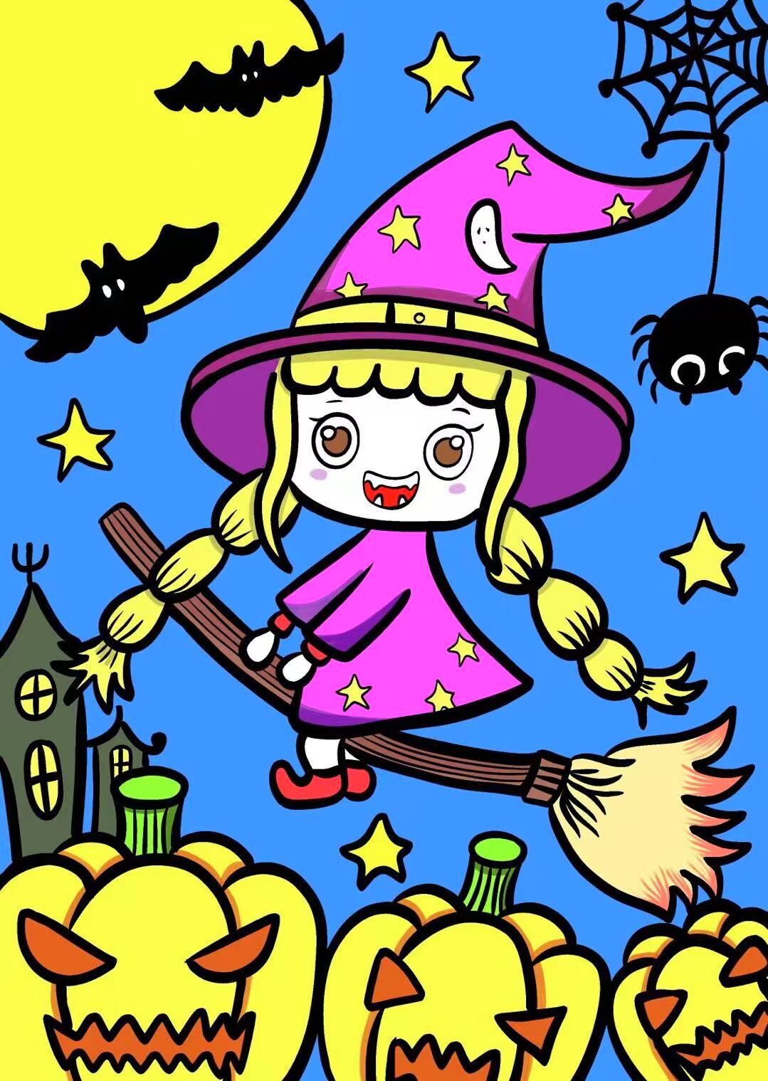 Children’s Art Teaching Samples | Procreate Demo Illustrations for Kids’ Art Classes — artwork 14