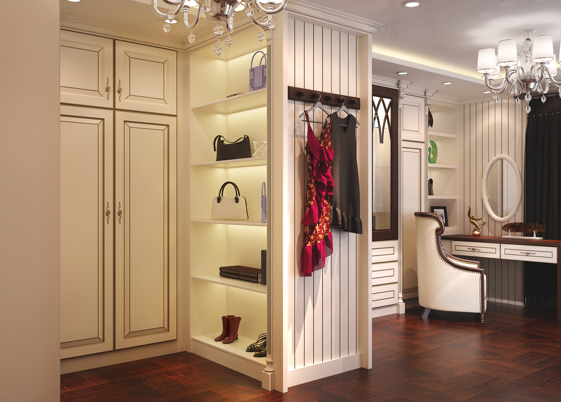 Custom Walk-in Closet Design | 3D Visualization Project — artwork 6