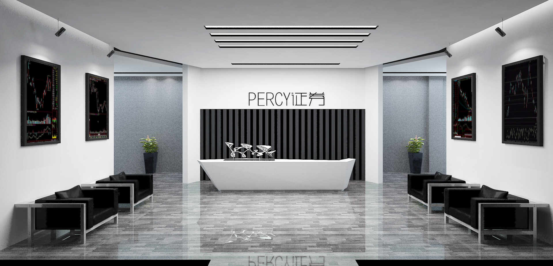 Modern Office Design | 3D Visualization Project — artwork 6