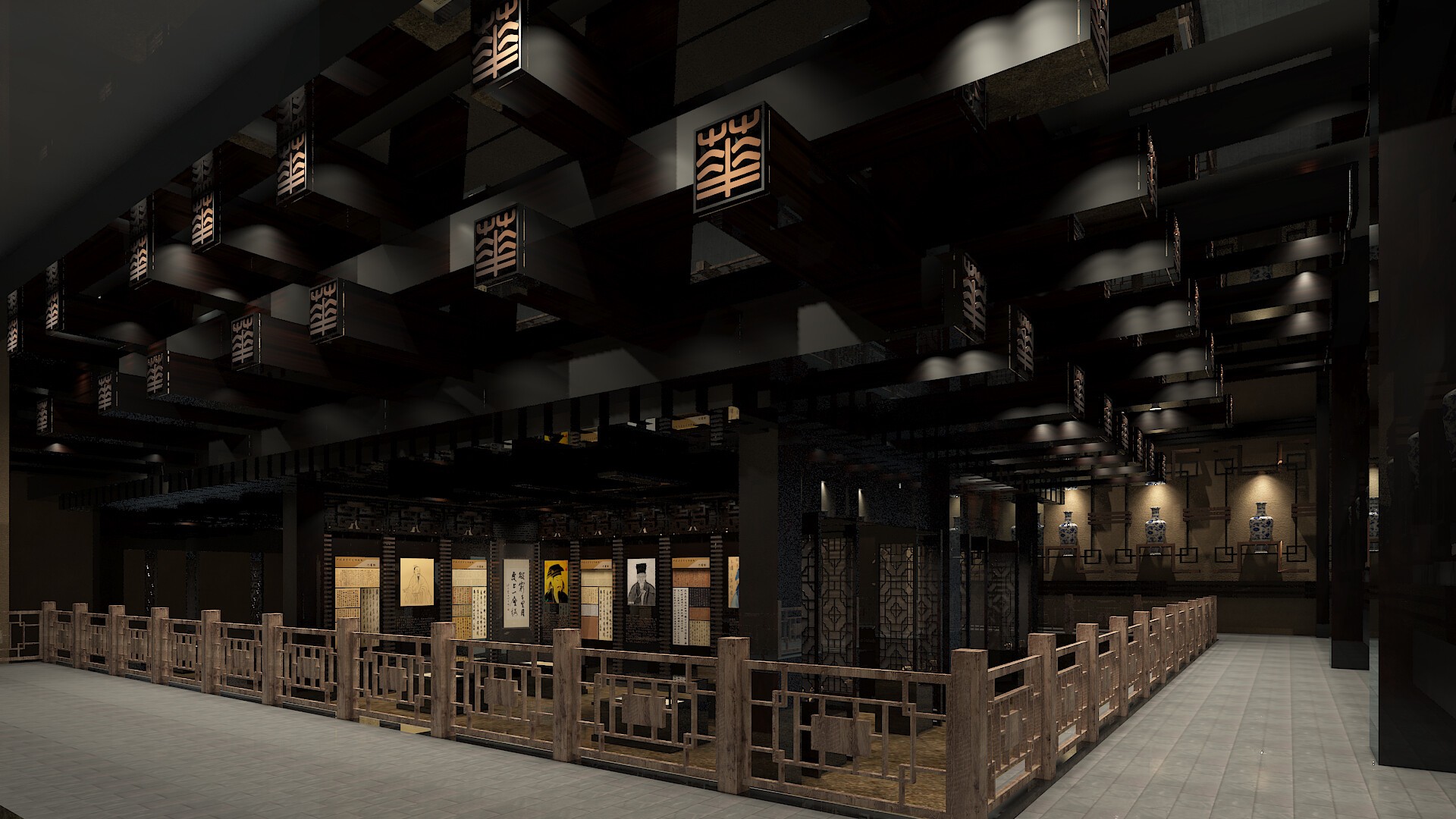 Chinese Typography Museum | 3D Architectural Visualization Project — artwork 3