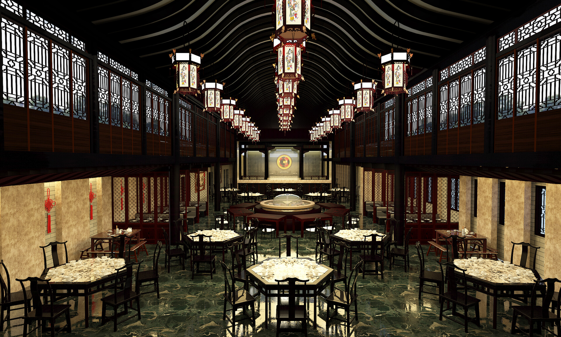 Traditional Chinese Restaurant Design | 3D Visualization Project — artwork 3